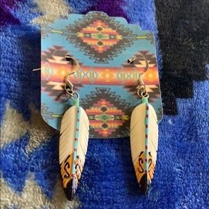 Feather earrings